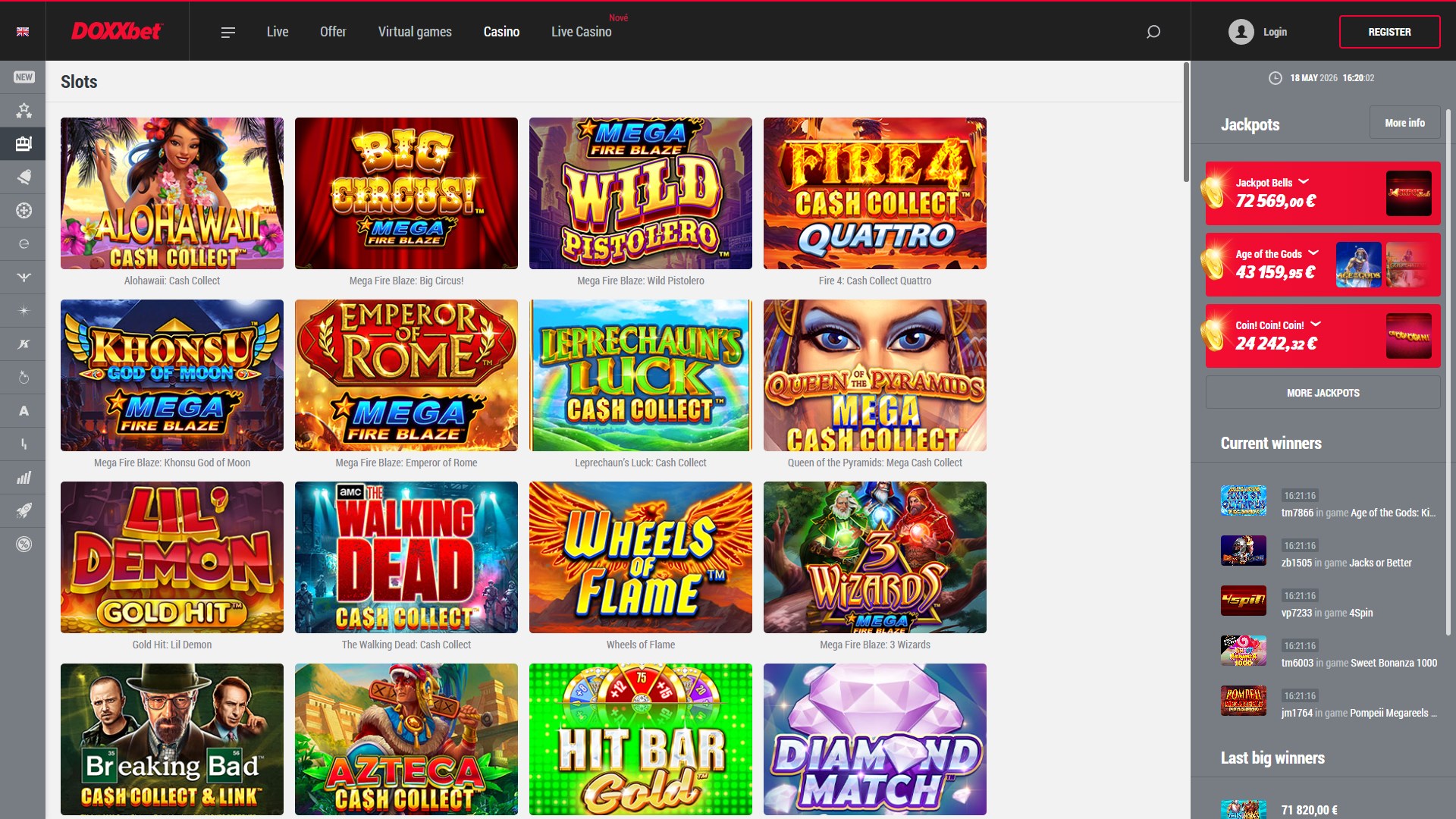 DOXXbet Casino screenshot 2
