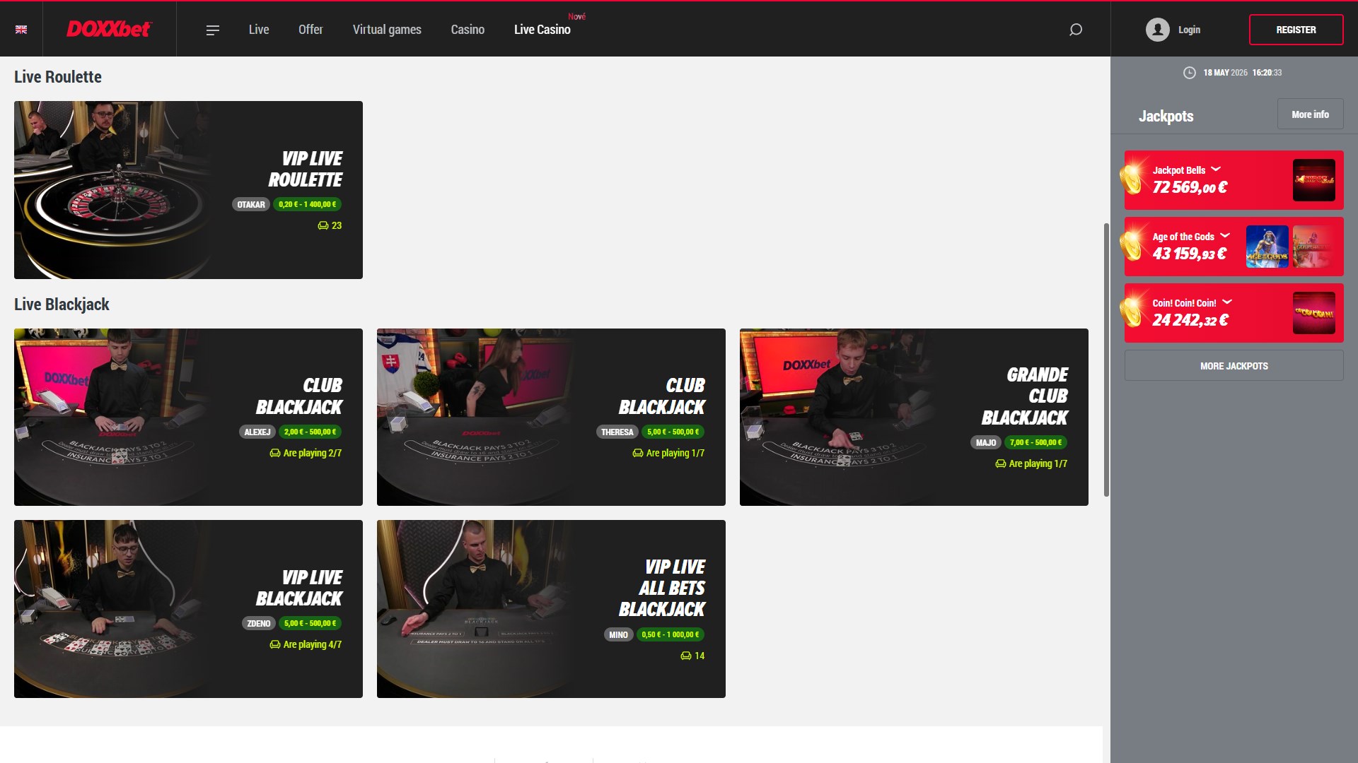 DOXXbet Casino screenshot 3