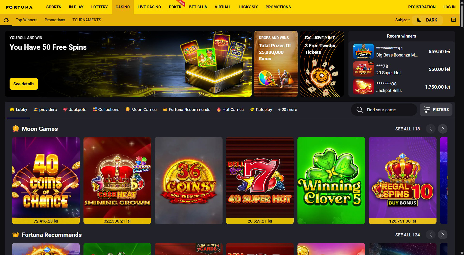 3. Fortuna Casino- Silná hodnota online kasína